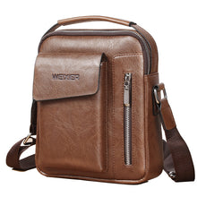 Carica l&#39;immagine nel visualizzatore di Gallery, Laamei New  Bag For Men  Leather Shoulder Bag Male Travel Casual Small Flap Men Crossbody Retro Design Handbags bolsa feminina