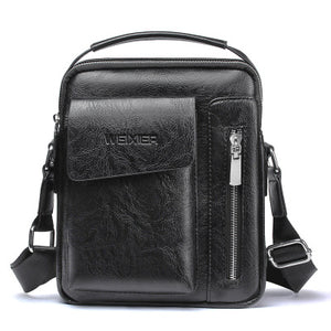 Laamei New  Bag For Men  Leather Shoulder Bag Male Travel Casual Small Flap Men Crossbody Retro Design Handbags bolsa feminina