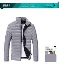 Carica l&#39;immagine nel visualizzatore di Gallery, 2019 Men Slim fit Thicken Plus Size Down jacket Autumn Winter New Casual Fashion Long Sleeve  Youth Self-Cultivation Down Jacket
