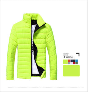 2019 Men Slim fit Thicken Plus Size Down jacket Autumn Winter New Casual Fashion Long Sleeve  Youth Self-Cultivation Down Jacket