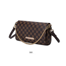 Load image into Gallery viewer, KYYSLO Chain Plaid Design Luxury Women&#39;s Bag European and American Fashion Women Shoulder Bag High Quality Pu Messenger Bag