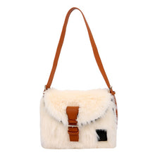Carica l&#39;immagine nel visualizzatore di Gallery, 2019 Winter Fashion New Ladies faux Fur bag Quality Soft Plush Women&#39;s Designer Handbag High capacity big Shoulder Messenger bag
