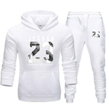 New 2019 Brand Tracksuit Fashion JORDAN 23 Men Sportswear Two Piece Sets Cotton Fleece Thick hoodie+Pants Sporting Suit Male 3XL