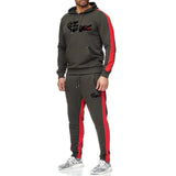 2019 Brand crocodile men chandal hombre Tracksuit hoodie+sweatpants thermal jogging homme Fleece men gym clothing Thick Suit 3XL