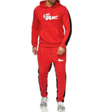 2019 Brand crocodile men chandal hombre Tracksuit hoodie+sweatpants thermal jogging homme Fleece men gym clothing Thick Suit 3XL