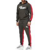 2019 Brand crocodile men chandal hombre Tracksuit hoodie+sweatpants thermal jogging homme Fleece men gym clothing Thick Suit 3XL