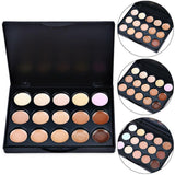 15 Colors Contour Primer Cover Spots Blemish Concealer Palette Face Cream Makeup eyeshadow primer cosmetic base makeup TSML2