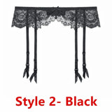 Sexy women lace Black/white/red brand garter temptation ultra-thin female silk stockings Suspender Belt Wedding garters belts