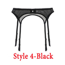 Laden Sie das Bild in den Galerie-Viewer, Sexy women lace Black/white/red brand garter temptation ultra-thin female silk stockings Suspender Belt Wedding garters belts