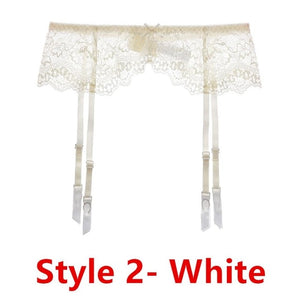Sexy women lace Black/white/red brand garter temptation ultra-thin female silk stockings Suspender Belt Wedding garters belts