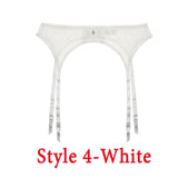 Sexy women lace Black/white/red brand garter temptation ultra-thin female silk stockings Suspender Belt Wedding garters belts