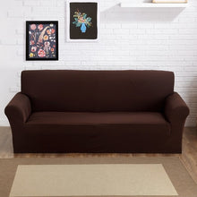 Load image into Gallery viewer, Solid Color Polyester Sofa Cover High Elasticity Non-slip Couch Slipcover Universal Furniture Chair Protector Cover