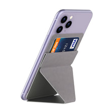 Laden Sie das Bild in den Galerie-Viewer, Adjustable Phone Card Holder Foldaway Cell Phone Stand for iPhone 11 Pro Max Pocket Finger Ring Grip Kickstand Car Mount Holder