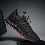 2019 New Mesh Men Casual Shoes Lace-up Men Shoes Lightweight Comfortable Breathable Walking Sneakers Rubber Soft Bottom Non Slip