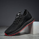 2019 New Mesh Men Casual Shoes Lace-up Men Shoes Lightweight Comfortable Breathable Walking Sneakers Rubber Soft Bottom Non Slip