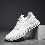 2019 New Mesh Men Casual Shoes Lace-up Men Shoes Lightweight Comfortable Breathable Walking Sneakers Rubber Soft Bottom Non Slip