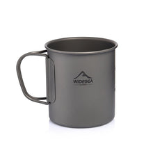 Charger l&#39;image dans la galerie, Widesea Camping Mug Titanium Cup Tourist Tableware Picnic Utensils Outdoor Kitchen Equipment Travel Cooking set Cookware Hiking