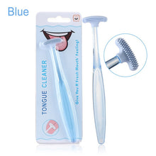 Cargar imagen en el visor de la galería, Soft Silicone Tongue Brush Cleaning the Surface of Tongue Oral Cleaning Brushes Tongue Scraper Cleaner Fresh Breath Health