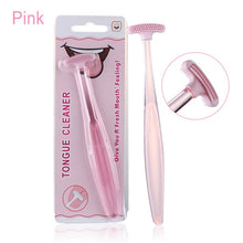 Cargar imagen en el visor de la galería, Soft Silicone Tongue Brush Cleaning the Surface of Tongue Oral Cleaning Brushes Tongue Scraper Cleaner Fresh Breath Health