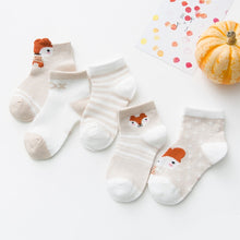 Carica l&#39;immagine nel visualizzatore di Gallery, 5Pairs/lot 0-2Y Infant Baby Socks Baby Socks for Girls Cotton Mesh Cute Newborn Boy Toddler Socks Baby Clothes Accessories
