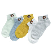 Carica l&#39;immagine nel visualizzatore di Gallery, 5Pairs/lot 0-2Y Infant Baby Socks Baby Socks for Girls Cotton Mesh Cute Newborn Boy Toddler Socks Baby Clothes Accessories