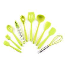 Load image into Gallery viewer, 10/11PCS Silicone Kitchenware Non-stick Cookware Cooking Tool Spatula Ladle Egg Beaters Shovel Spoon Soup Kitchen Utensils Set