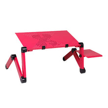 गैलरी व्यूवर में इमेज लोड करें, Laptop Table Stand With Adjustable Folding Ergonomic Design Stand Notebook Desk  For Ultrabook, Netbook Or Tablet With Mouse Pad