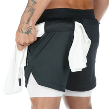Carica l&#39;immagine nel visualizzatore di Gallery, 2020 NEW Men&#39;s Running Shorts Mens 2 in 1 Sports Shorts Male double-deck Quick Drying Sports men Shorts Jogging Gym Shorts men