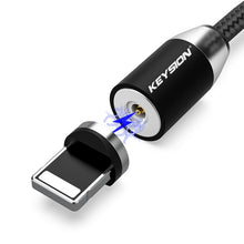 Load image into Gallery viewer, KEYSION LED Magnetic USB Cable Fast Charging Type C Cable Magnet Charger Data Charge Micro USB Cable Mobile Phone Cable USB Cord
