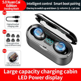 Mini TWS Bluetooth 5.0 Earphones Wireless Headphones 9D Hifi Stereo Sports Waterproof Wireless Earphone Headset  With Microphone