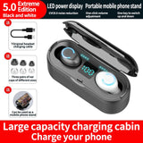 Mini TWS Bluetooth 5.0 Earphones Wireless Headphones 9D Hifi Stereo Sports Waterproof Wireless Earphone Headset  With Microphone
