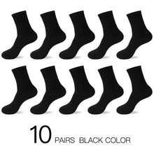 Cargar imagen en el visor de la galería, HSS 2020 Men's Cotton Socks New styles 10 Pairs / Lot Black Business Men Socks Breathable Spring Summer for Male US size(6.5-12)
