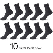 Cargar imagen en el visor de la galería, HSS 2020 Men's Cotton Socks New styles 10 Pairs / Lot Black Business Men Socks Breathable Spring Summer for Male US size(6.5-12)