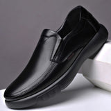 2021 Men's Genuine Leather Shoes 38-47 Head Leather Soft Anti-slip Rubber Loafers Shoes Man Casual Real Leather Shoes