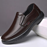 2021 Men's Genuine Leather Shoes 38-47 Head Leather Soft Anti-slip Rubber Loafers Shoes Man Casual Real Leather Shoes