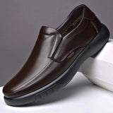 2021 Men's Genuine Leather Shoes 38-47 Head Leather Soft Anti-slip Rubber Loafers Shoes Man Casual Real Leather Shoes