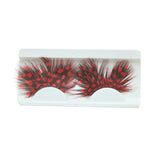 1 Pair Fashion Colors Cosplay Halloween Feather False Eyelashes Handmade Party Exaggerated Fake Eye Lashes Extension Makeup Tool