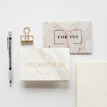 Carica l&#39;immagine nel visualizzatore di Gallery, 1pc Marble texture fashion Bronzing greeting card invitation Wedding thanks birthday card paper gift wedding thank you cards