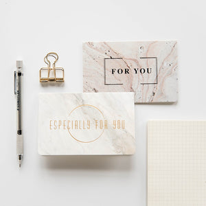 1pc Marble texture fashion Bronzing greeting card invitation Wedding thanks birthday card paper gift wedding thank you cards