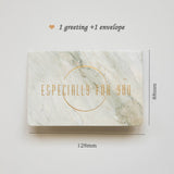 1pc Marble texture fashion Bronzing greeting card invitation Wedding thanks birthday card paper gift wedding thank you cards