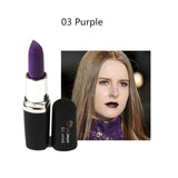 New Brand Makeup Lip Stick Sexy Vampire Batom Lipstick Party Makeup Black Red Dark Purple Green Blue Lipsticks Lip Cosmetics