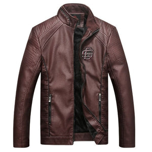 COMLION Faux Leather Jackets Men High Quality Classic Motorcycle Bike Cowboy Jacket Coat Male Plus Velvet Thick Coats M-5XL C46