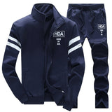 2019 New Men's Casual Sportwear Suit Autumn Spring Designer Embroidery Male Baseball Jersey Suit For Men Leisure Suits