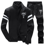 2019 New Men's Casual Sportwear Suit Autumn Spring Designer Embroidery Male Baseball Jersey Suit For Men Leisure Suits