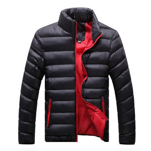 Winter Jacket Men 2019 Fashion Stand Collar Male Parka Jacket Mens Solid Thick Jackets and Coats Man Winter Parkas M-6XL