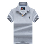 Brand New Fashion Men Polo Shirts 2018 Summer Luxury horse embroidery Breathable Camisa Masculina Soft Cotton solid Polo Men
