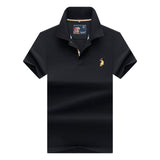 Brand New Fashion Men Polo Shirts 2018 Summer Luxury horse embroidery Breathable Camisa Masculina Soft Cotton solid Polo Men