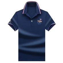 गैलरी व्यूवर में इमेज लोड करें, Brand New Fashion Men Polo Shirts 2018 Summer Luxury horse embroidery Breathable Camisa Masculina Soft Cotton solid Polo Men