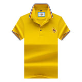 Brand New Fashion Men Polo Shirts 2018 Summer Luxury horse embroidery Breathable Camisa Masculina Soft Cotton solid Polo Men