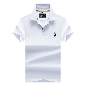 Brand New Fashion Men Polo Shirts 2018 Summer Luxury horse embroidery Breathable Camisa Masculina Soft Cotton solid Polo Men